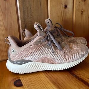 Adidas AlphaBounce Blush Pink White Tennis Shoes 6.5